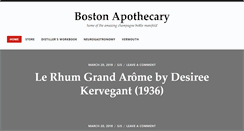 Desktop Screenshot of bostonapothecary.com