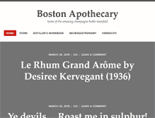 Tablet Screenshot of bostonapothecary.com